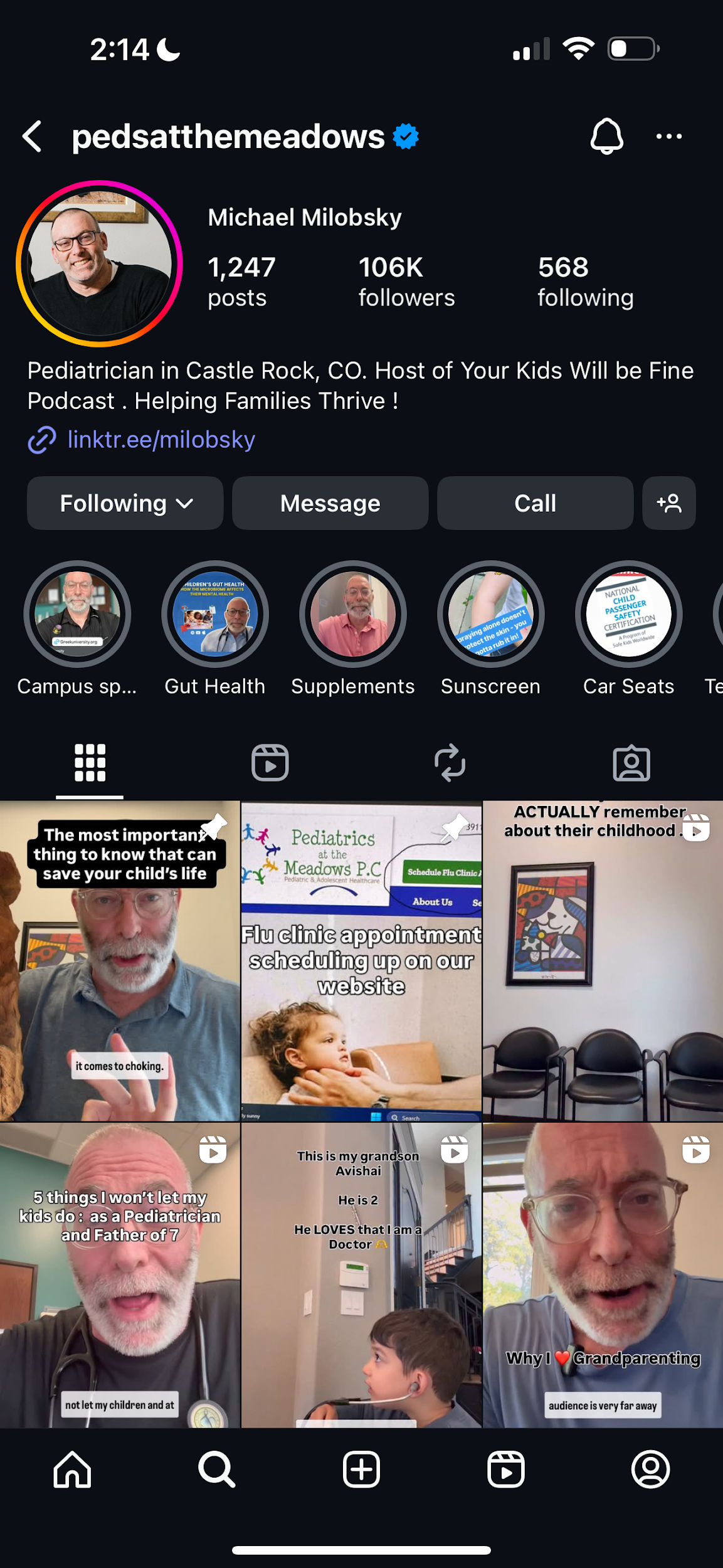 Dr. Michael hitting 106K followers